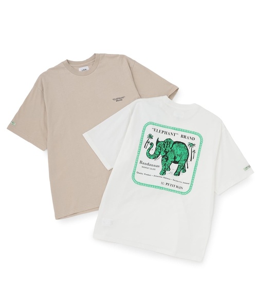 petit main LIEN(プティマインリアン)の「【ELEPHANT/リンク】ゆるシルエット半袖Tシャツ(Tシャツ/カットソー・レディース・ベージュ/オフホワイト・L/M)」の14枚目の写真