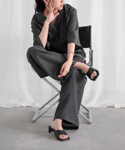 for/c(フォーシー)の「セルロースシアーパンツ【サスティナブル】(その他パンツ・レディース・ライトベージュ/チャコール・M/TM/PM/LL/L)」の3枚目の写真