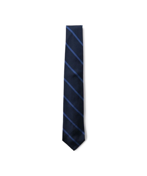 BEAMS PLUS(ビームスプラス)の「Ivy Tie Regimental Bar Stripe(ネクタイ・メンズ・ブルー/シルバー/グリーン/ワイン/イエロー・ONE SIZE)」の3枚目の写真