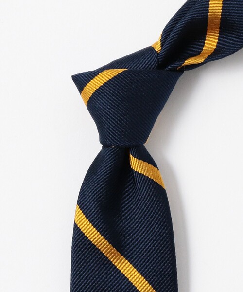 BEAMS PLUS(ビームスプラス)の「Ivy Tie Regimental Bar Stripe(ネクタイ・メンズ・ブルー/シルバー/グリーン/ワイン/イエロー・ONE SIZE)」の14枚目の写真