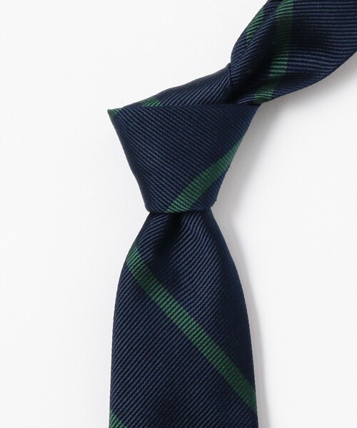 BEAMS PLUS(ビームスプラス)の「Ivy Tie Regimental Bar Stripe(ネクタイ・メンズ・ブルー/シルバー/グリーン/ワイン/イエロー・ONE SIZE)」の17枚目の写真