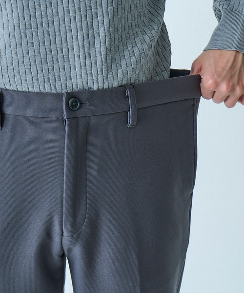 TETE HOMME（テットオム）の「ストレッチボンディングニットパンツ / ウォッシャブル / セットアップ対応（スラックス・メンズ・ライトグレー/チャコールグレー・X-LARGE/LARGE/MEDIUM）」の6枚目の写真