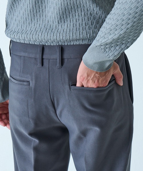 TETE HOMME（テットオム）の「ストレッチボンディングニットパンツ / ウォッシャブル / セットアップ対応（スラックス・メンズ・ライトグレー/チャコールグレー・X-LARGE/LARGE/MEDIUM）」の8枚目の写真