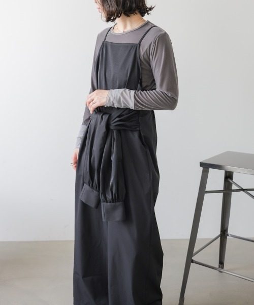 Bab(バブ)の「【サイズ展開あり】前結びオールインワン(サロペット/オーバーオール・レディース・ブラック/ブラウン・M/S)」の12枚目の写真