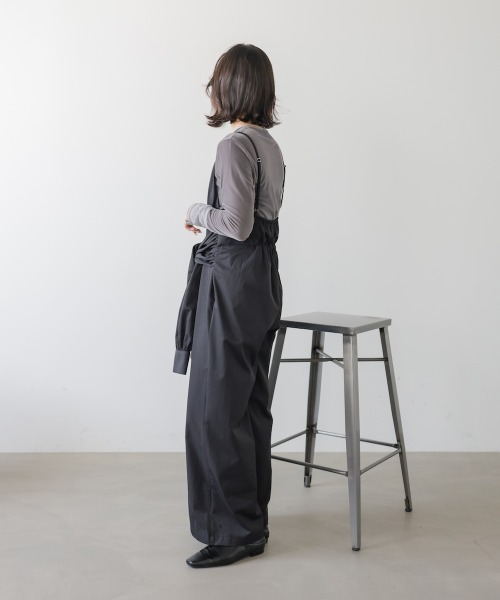 Bab(バブ)の「【サイズ展開あり】前結びオールインワン(サロペット/オーバーオール・レディース・ブラック/ブラウン・M/S)」の13枚目の写真