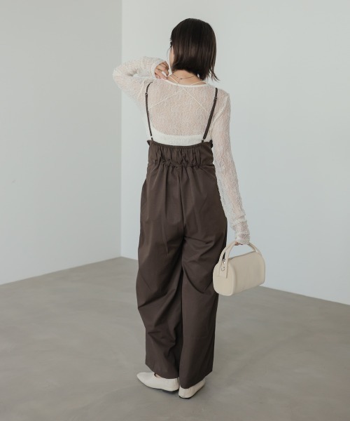Bab(バブ)の「【サイズ展開あり】前結びオールインワン(サロペット/オーバーオール・レディース・ブラック/ブラウン・M/S)」の20枚目の写真