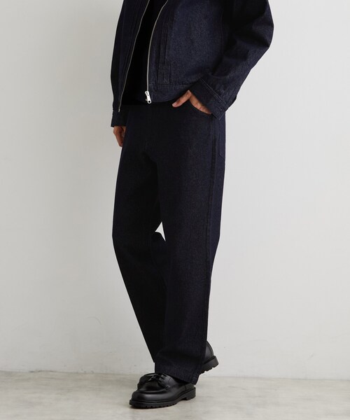 THE SHOP TK (ザ ショップ ティーケー )の「【色落ちしにくい/セットアップ可】デニムライクイージーパンツ(その他パンツ・メンズ・ブラック/ネイビー・03/02)」の3枚目の写真