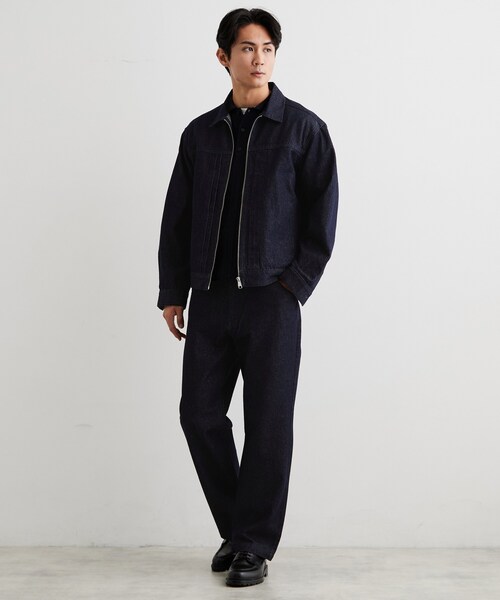 THE SHOP TK (ザ ショップ ティーケー )の「【色落ちしにくい/セットアップ可】デニムライクイージーパンツ(その他パンツ・メンズ・ブラック/ネイビー・03/02)」の4枚目の写真