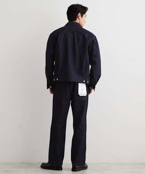 THE SHOP TK (ザ ショップ ティーケー )の「【色落ちしにくい/セットアップ可】デニムライクイージーパンツ(その他パンツ・メンズ・ブラック/ネイビー・03/02)」の5枚目の写真