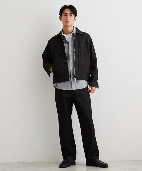 THE SHOP TK (ザ ショップ ティーケー )の「【色落ちしにくい/セットアップ可】デニムライクイージーパンツ(その他パンツ・メンズ・ブラック/ネイビー・03/02)」の8枚目の写真