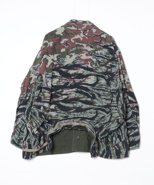 beautiful people（ビューティフルピープル）の「Alpha double-end camouflage fi 1625102050（Tシャツ/カットソー・メンズ・オリーブ・38）」の2枚目の写真