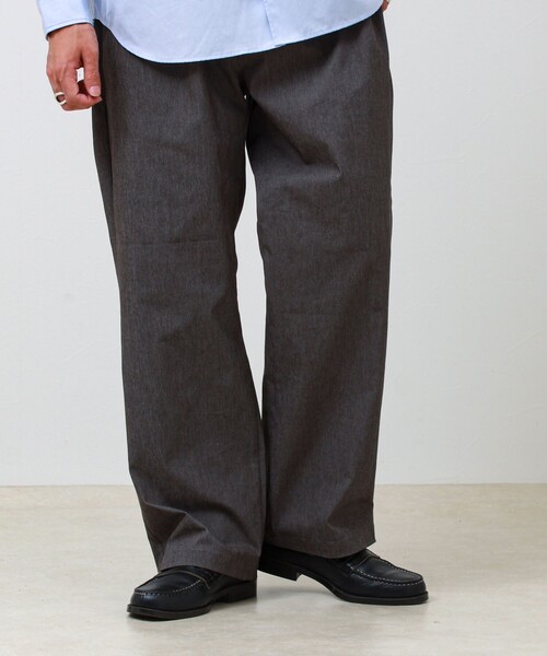 GLOSTER（グロスター）の「【人気シリーズ/UNISEX/5色展開】GOODNESS イージーパンツ 無地/迷彩（その他パンツ・メンズ・キナリ/ベージュ系その他/ブルー/チャコールグレー/ブラウン・S/M/L）」の2枚目の写真