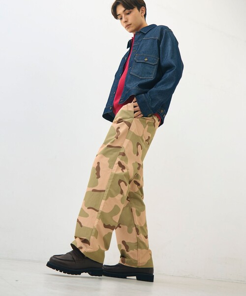 GLOSTER（グロスター）の「【人気シリーズ/UNISEX/5色展開】GOODNESS イージーパンツ 無地/迷彩（その他パンツ・メンズ・キナリ/ベージュ系その他/ブルー/チャコールグレー/ブラウン・S/M/L）」の6枚目の写真