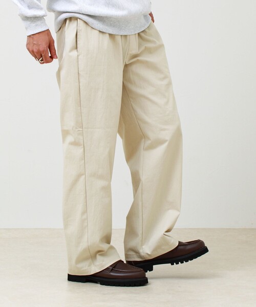 GLOSTER（グロスター）の「【人気シリーズ/UNISEX/5色展開】GOODNESS イージーパンツ 無地/迷彩（その他パンツ・メンズ・キナリ/ベージュ系その他/ブルー/チャコールグレー/ブラウン・S/M/L）」の12枚目の写真