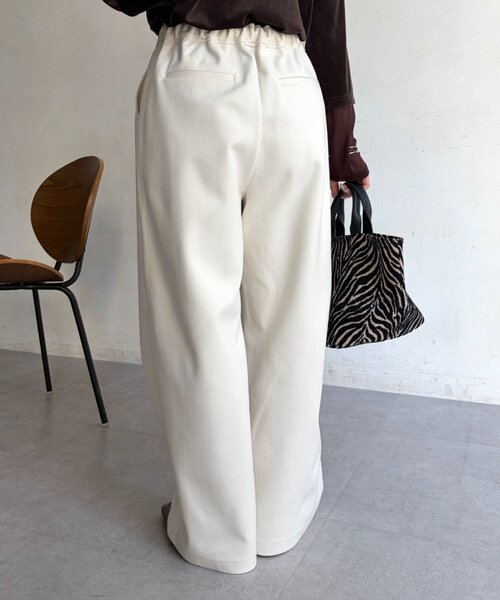 Jena espace merveilleux（ジェナ　エスパスメルヴェイユ）の「ウールライクパンツ（その他パンツ・レディース・チャコールグレー/アイボリー/ライトベージュ・FREE）」の10枚目の写真