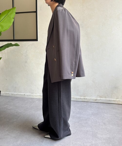 Jena espace merveilleux（ジェナ　エスパスメルヴェイユ）の「ウールライクパンツ（その他パンツ・レディース・チャコールグレー/アイボリー/ライトベージュ・FREE）」の12枚目の写真