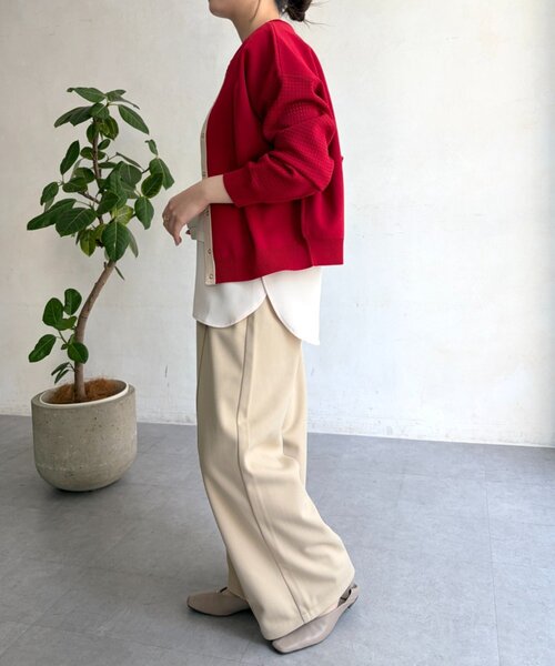 Jena espace merveilleux（ジェナ　エスパスメルヴェイユ）の「ウールライクパンツ（その他パンツ・レディース・チャコールグレー/アイボリー/ライトベージュ・FREE）」の22枚目の写真