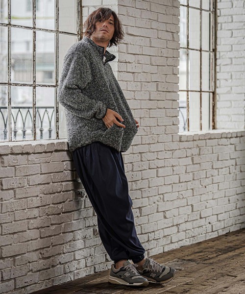CAMBIO(カンビオ)の「mj11810- Double Shaggy Zip Blouson ジップアップブルゾン(AI-262-09)(ブルゾン・メンズ・ブラック/ベージュ/グレー・S/M/L)」の15枚目の写真
