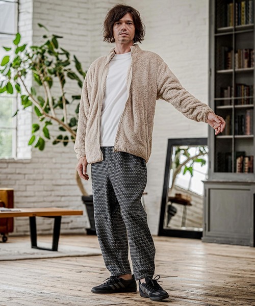 CAMBIO(カンビオ)の「mj11810- Double Shaggy Zip Blouson ジップアップブルゾン(AI-262-09)(ブルゾン・メンズ・ブラック/ベージュ/グレー・S/M/L)」の19枚目の写真