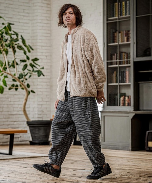 CAMBIO(カンビオ)の「mj11810- Double Shaggy Zip Blouson ジップアップブルゾン(AI-262-09)(ブルゾン・メンズ・ブラック/ベージュ/グレー・S/M/L)」の20枚目の写真