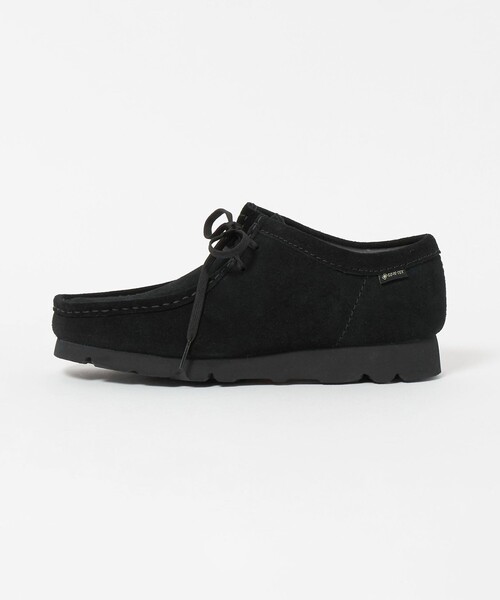 Clarks Originals(クラークスオリジナルズ)の「<Clarks Originals>ワラビー ゴアテックス ブラックスエード シューズ(モカシン/デッキシューズ・メンズ・ブラック・UK 7/UK 8/UK 8H/UK 7H/UK 6H)」の1枚目の写真