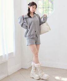 MAJESTIC LEGON | ∞キラキララメプリントカットショートパンツ(その他パンツ)