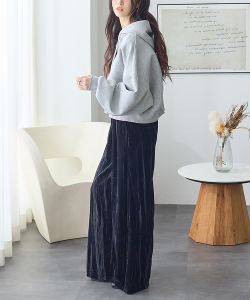 ReDial(リダイアル)の「クラッシュベロア2タックワイドパンツ(その他パンツ・レディース・ブラウン/グレイッシュベージュ/ブラック・3L/LL/L/M)」の20枚目の写真