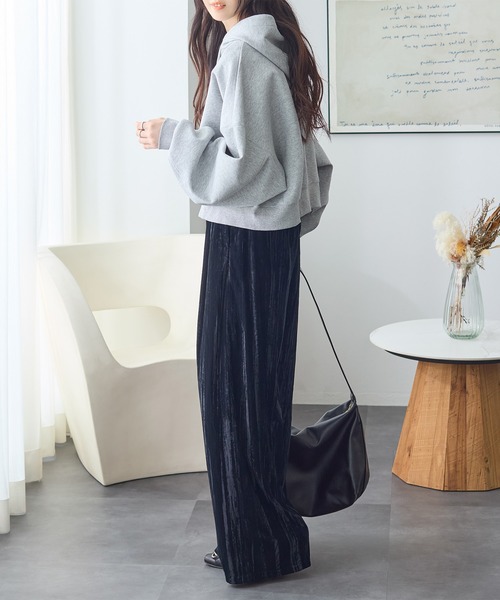 ReDial(リダイアル)の「クラッシュベロア2タックワイドパンツ(その他パンツ・レディース・ブラウン/グレイッシュベージュ/ブラック・3L/LL/L/M)」の21枚目の写真