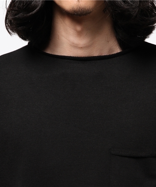 WHO'S WHO gallery（フーズフーギャラリー）の「【GIGGER】麻混裏毛ロールボートネックスウェット（スウェット・メンズ・アイボリー/グレー/ネイビー/ブラック・MEDIUM/LARGE）」の7枚目の写真