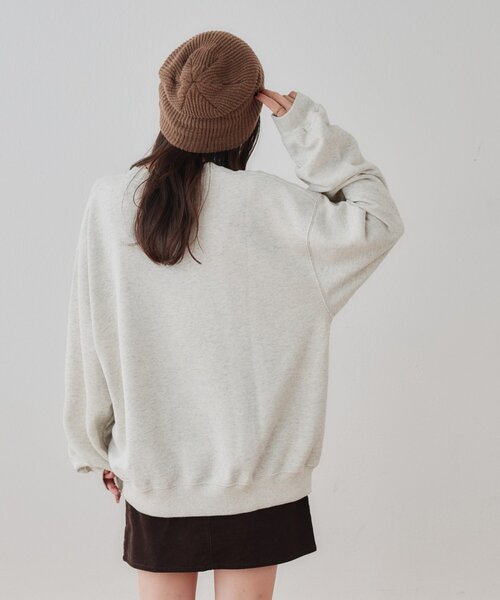 DISCOAT（ディスコート）の「【Enlude】アソート縦長ロゴスウェット《ユニセックス》（Tシャツ/カットソー・レディース・ブラウン/ライトベージュ/ネイビー・MEDIUM/LARGE）」の5枚目の写真