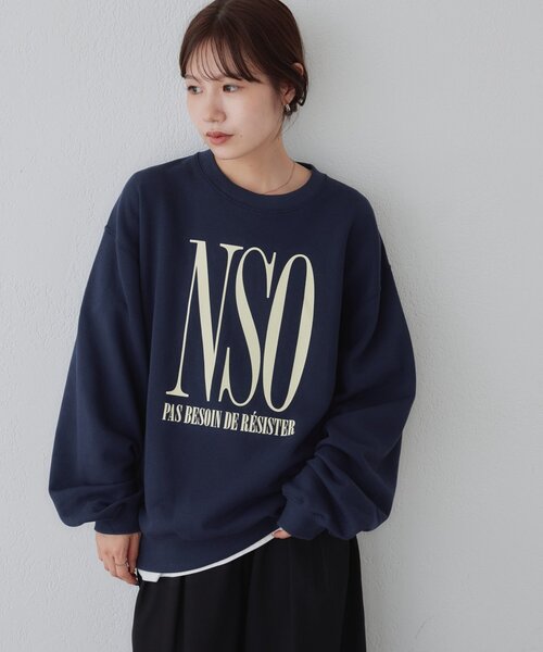 DISCOAT（ディスコート）の「【Enlude】アソート縦長ロゴスウェット《ユニセックス》（Tシャツ/カットソー・レディース・ブラウン/ライトベージュ/ネイビー・MEDIUM/LARGE）」の10枚目の写真