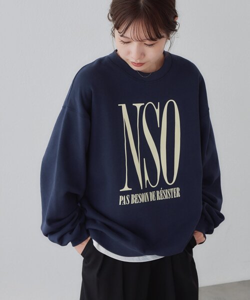 DISCOAT（ディスコート）の「【Enlude】アソート縦長ロゴスウェット《ユニセックス》（Tシャツ/カットソー・レディース・ブラウン/ライトベージュ/ネイビー・MEDIUM/LARGE）」の11枚目の写真