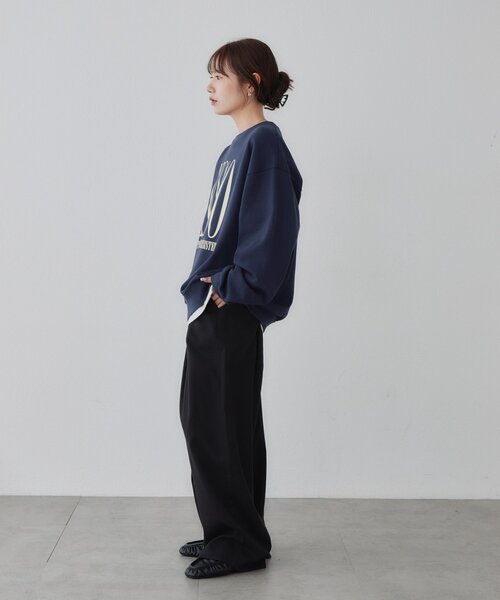 DISCOAT（ディスコート）の「【Enlude】アソート縦長ロゴスウェット《ユニセックス》（Tシャツ/カットソー・レディース・ブラウン/ライトベージュ/ネイビー・MEDIUM/LARGE）」の19枚目の写真