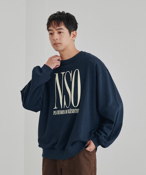 DISCOAT（ディスコート）の「【Enlude】アソート縦長ロゴスウェット《ユニセックス》（Tシャツ/カットソー・レディース・ブラウン/ライトベージュ/ネイビー・MEDIUM/LARGE）」の20枚目の写真