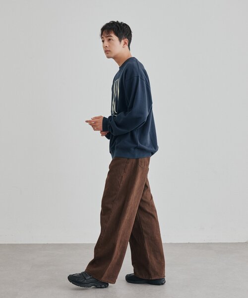 DISCOAT（ディスコート）の「【Enlude】アソート縦長ロゴスウェット《ユニセックス》（Tシャツ/カットソー・レディース・ブラウン/ライトベージュ/ネイビー・MEDIUM/LARGE）」の22枚目の写真