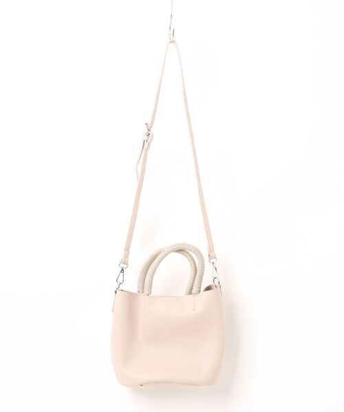 MAGASIN DE MODE Chou Chou(マガジンデモードシュシュ)の「【MAGASIN DE MODE Chou Chou】2way ミニハンドバッグ SNF(ハンドバッグ・レディース・ブラック/ブラウン/アイボリー・FREE)」の2枚目の写真