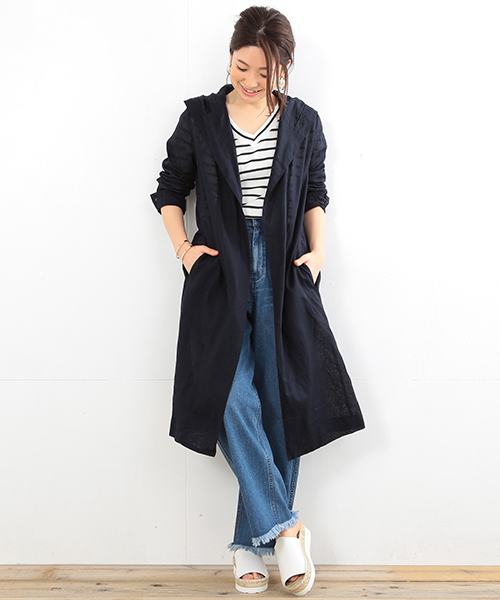 B:MING by BEAMS（ビーミングバイビームス）の「【予約】【InRed6月号掲載】【VERY5月号掲載】ビーミング by ビームス / フリンジデニムパンツ（デニムパンツ・レディース・ホワイト/インディゴブルー・MEDIUM/SMALL）」の9枚目の写真