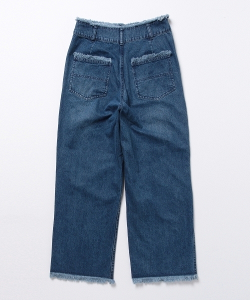 B:MING by BEAMS（ビーミングバイビームス）の「【予約】【InRed6月号掲載】【VERY5月号掲載】ビーミング by ビームス / フリンジデニムパンツ（デニムパンツ・レディース・ホワイト/インディゴブルー・MEDIUM/SMALL）」の22枚目の写真