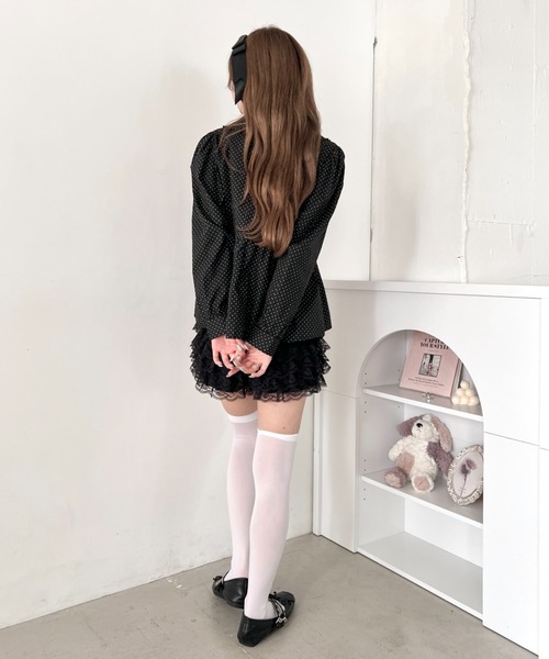 Loueme（ルエム）の「スターボタンロングスリーブドットブラウス（シャツ/ブラウス・レディース・ホワイト/ブラック・FREE）」の15枚目の写真