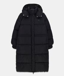 GUESS ロングダウンジャケット ブラック GUESS｜ゲスのダウンジャケット/コート通販 - ZOZOTOWN