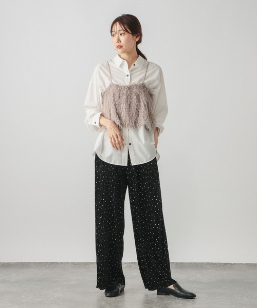GLOBAL WORK(グローバルワーク)の「セルフカットベロアプリーツパンツ/1049228(その他パンツ・レディース・ブラック系その他/ブラック/ダークブラウン・LARGE/MEDIUM)」の21枚目の写真