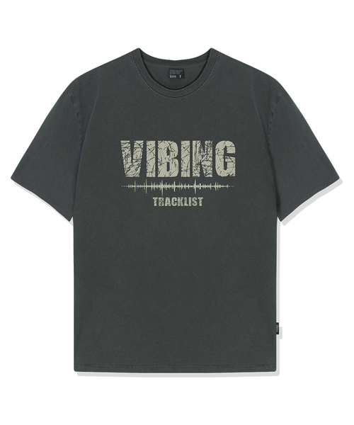 QUTON(ク―トン)の「バイビングピグメントオーバーサイズ半袖Tシャツ(Tシャツ/カットソー・レディース・チャコール/ブラック/ライトグレー・2/1)」の3枚目の写真