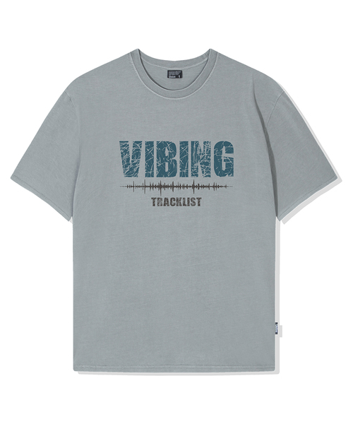 QUTON(ク―トン)の「バイビングピグメントオーバーサイズ半袖Tシャツ(Tシャツ/カットソー・レディース・チャコール/ブラック/ライトグレー・2/1)」の1枚目の写真