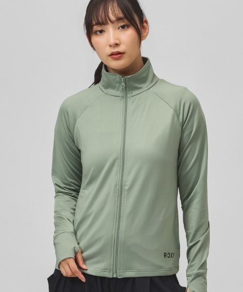 ROXY(ロキシー)の「ロキシー ROXY MY 1ST ROXY ZIP(ジャージ・レディース・ブラック/カーキ・M/L)」の2枚目の写真