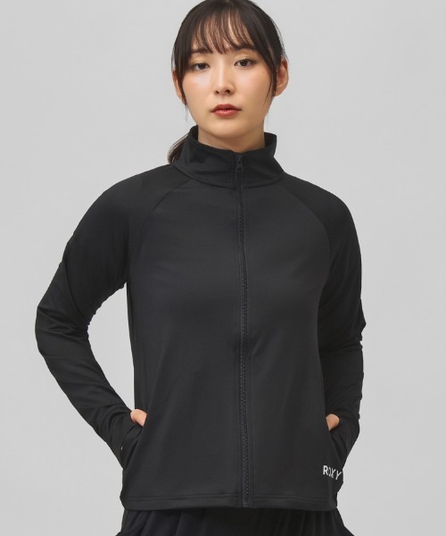 ROXY(ロキシー)の「ロキシー ROXY MY 1ST ROXY ZIP(ジャージ・レディース・ブラック/カーキ・M/L)」の1枚目の写真
