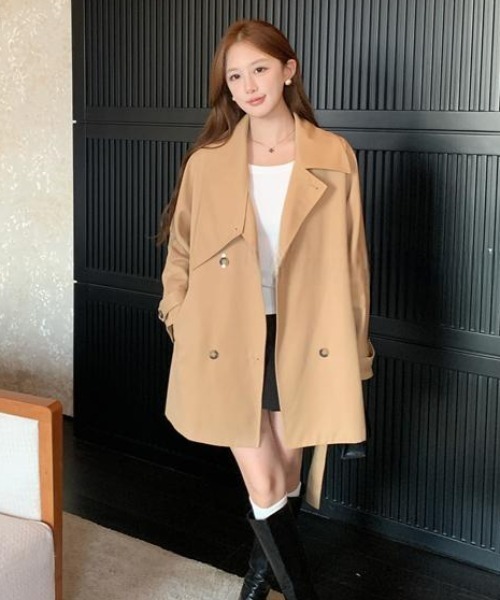 FAVORITO(ファヴォリート)の「トレンチコート(トレンチコート・レディース・モカ・F)」の8枚目の写真