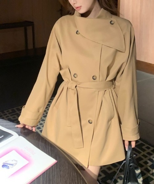FAVORITO(ファヴォリート)の「トレンチコート(トレンチコート・レディース・モカ・F)」の3枚目の写真