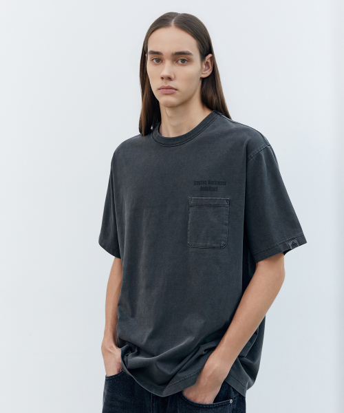 BOOVOOM（ブーブーム）の「[ビッグサイズ]リディファインドクラックピグメントTシャツ（Tシャツ/カットソー・メンズ・チャコール・XXXL/XXL/XL）」の2枚目の写真