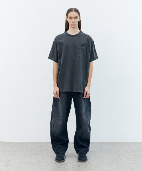 BOOVOOM（ブーブーム）の「[ビッグサイズ]リディファインドクラックピグメントTシャツ（Tシャツ/カットソー・メンズ・チャコール・XXXL/XXL/XL）」の3枚目の写真
