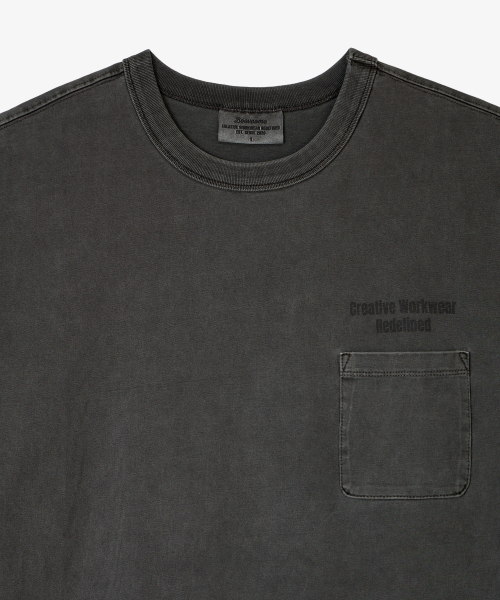 BOOVOOM（ブーブーム）の「[ビッグサイズ]リディファインドクラックピグメントTシャツ（Tシャツ/カットソー・メンズ・チャコール・XXXL/XXL/XL）」の15枚目の写真